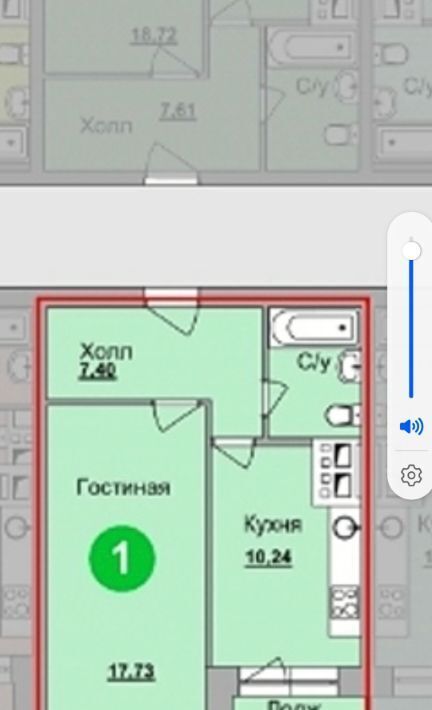 квартира г Тольятти р-н Автозаводский ул Ботаническая 5ж фото 9