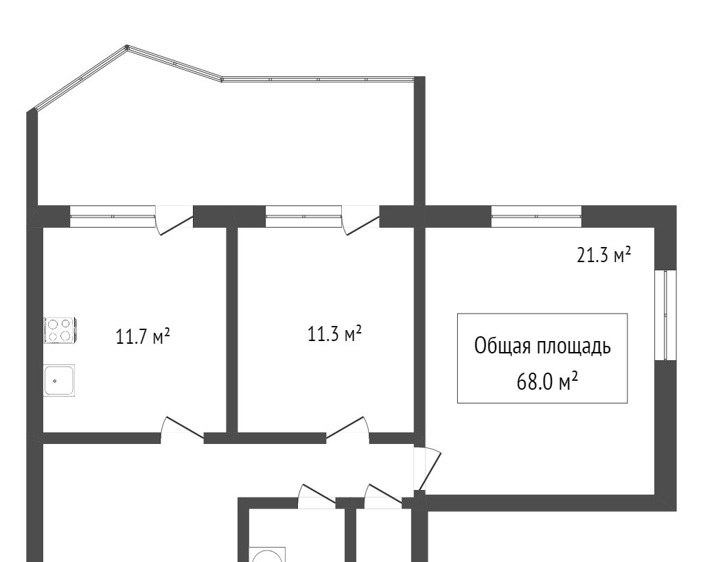квартира г Томск р-н Кировский ул Елизаровых 15/2 фото 15