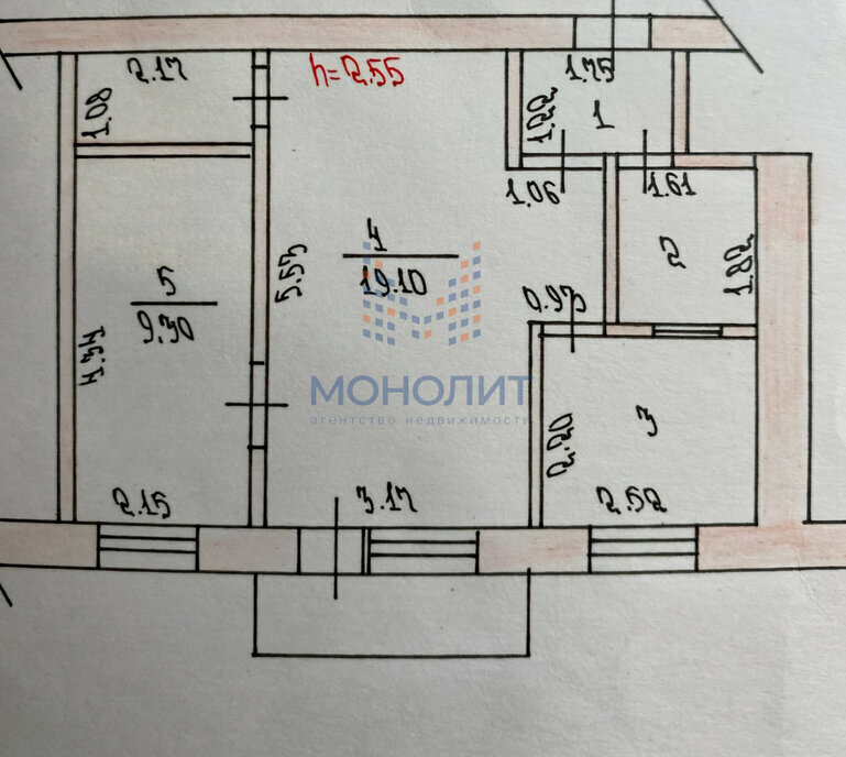 квартира г Чебоксары пер Молодежный 1 фото 14