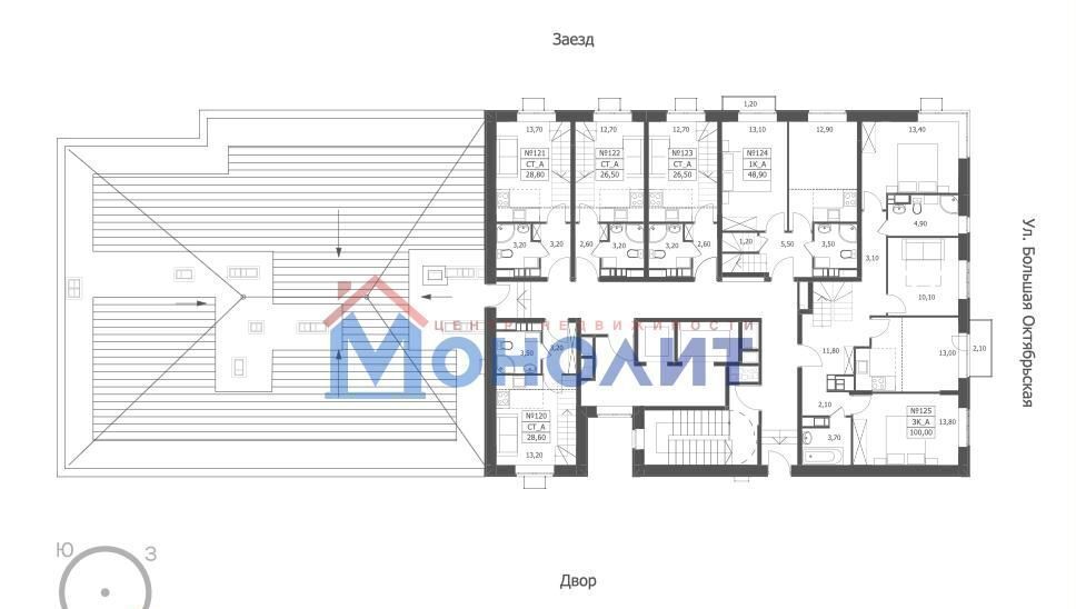 квартира г Ярославль р-н Кировский ул Большая Октябрьская 85 фото 2