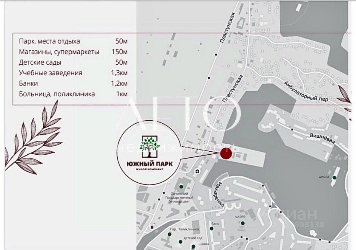 квартира г Сочи с Русская Мамайка р-н Центральный внутригородской ул Пластунская 108 фото 5