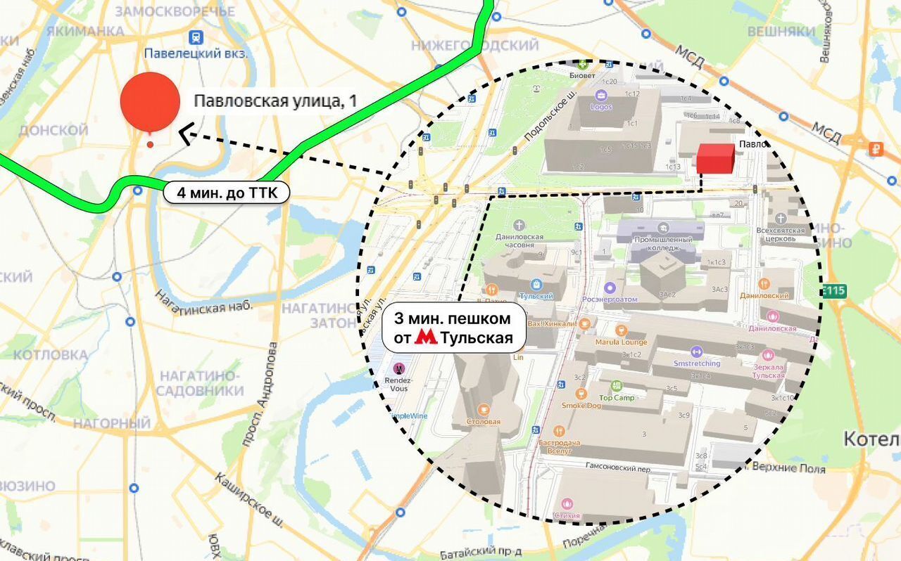 офис г Москва метро Тульская ул Павловская 18с/2 фото 7