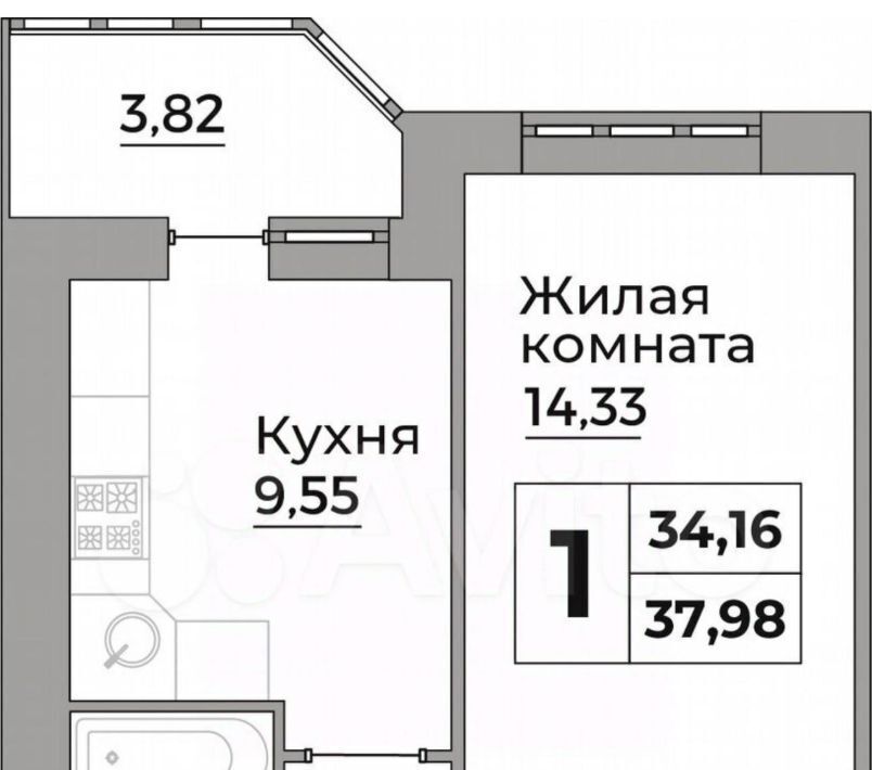 квартира г Калуга р-н Октябрьский ул Первых Коммунаров 18 фото 2