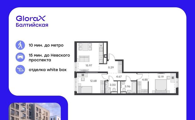 квартира метро Балтийская округ Екатерингофский фото