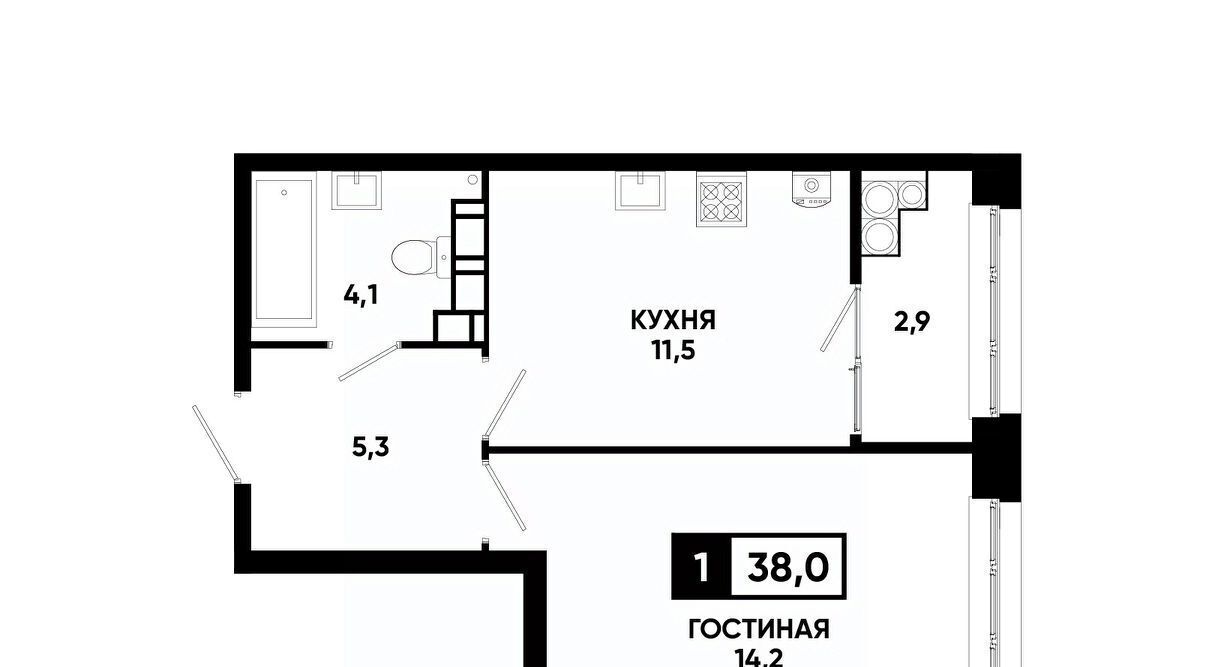квартира г Ставрополь р-н Промышленный ул Андрея Голуба 12к/8 концептуальный район «Кварталы 17/77» фото 1