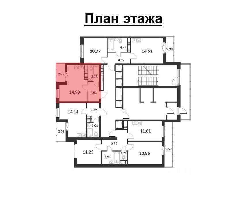 квартира г Санкт-Петербург п Шушары пр-кт Старорусский р-н Пушкинский Ленинградская область фото 27