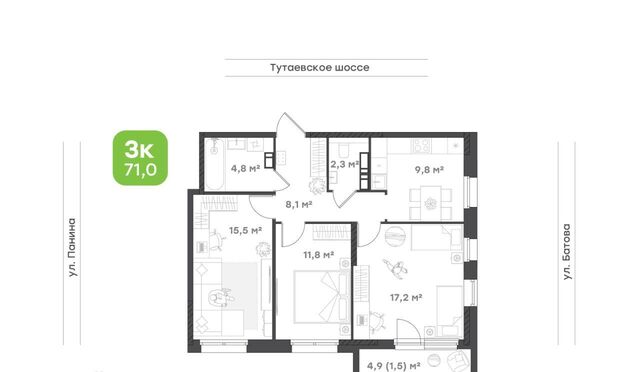 р-н Дзержинский ЖК «Новеллы» жилрайон, 9-й мкр фото