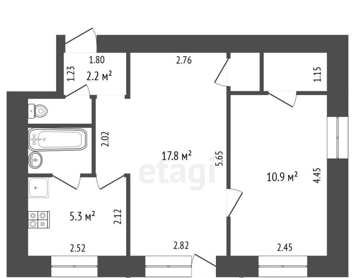 квартира г Абакан ул Щетинкина 80 фото 22