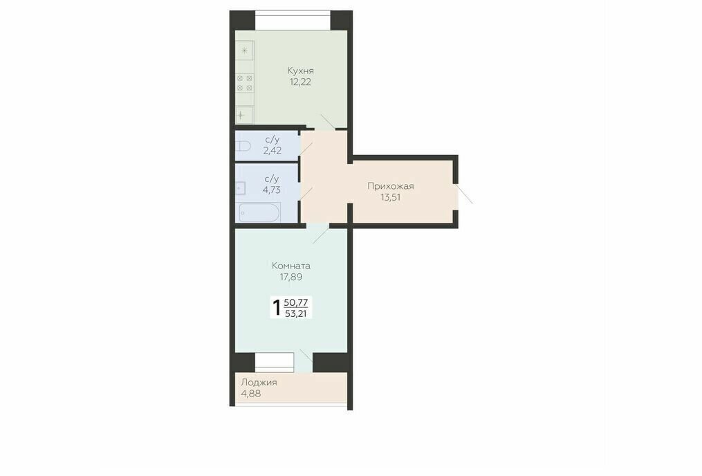 квартира г Самара п Мехзавод 3-й квартал Юнгородок 8 фото 1