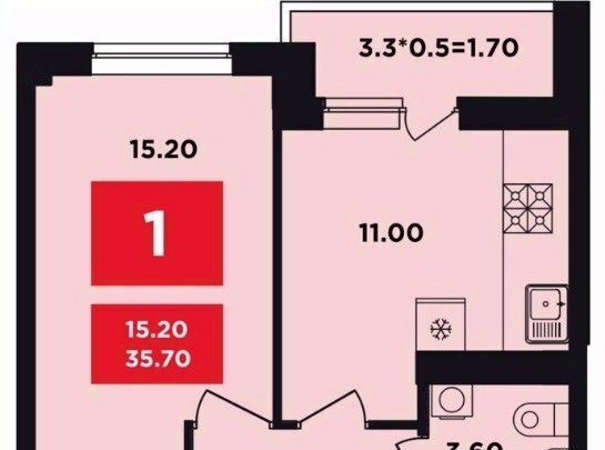 квартира г Краснодар р-н Прикубанский ул Конгрессная 17 ЖК «NEO-квартал «Красная площадь»» фото 1