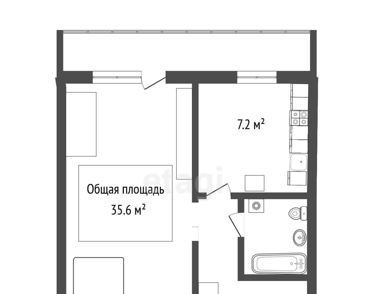 квартира г Томск р-н Советский ул Елизаровых 48/9 фото 17