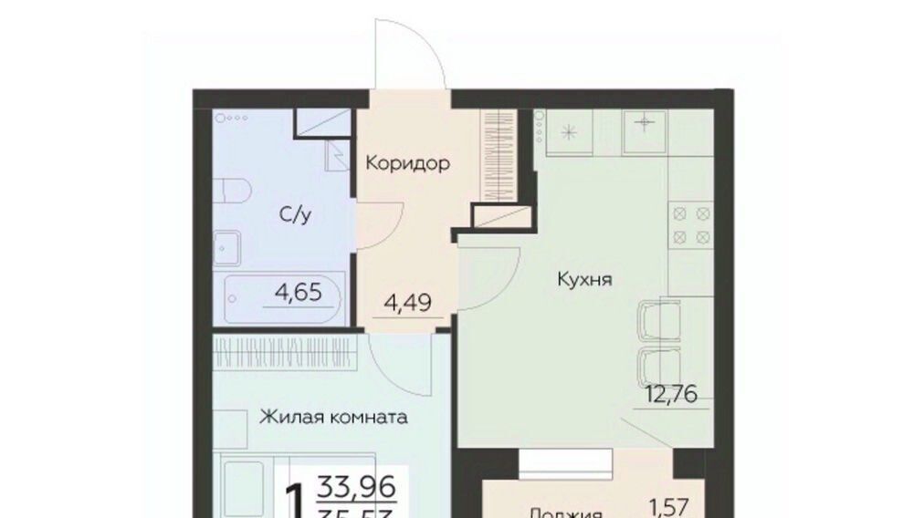 квартира г Воронеж р-н Левобережный ул Ленинградская 29б фото 1