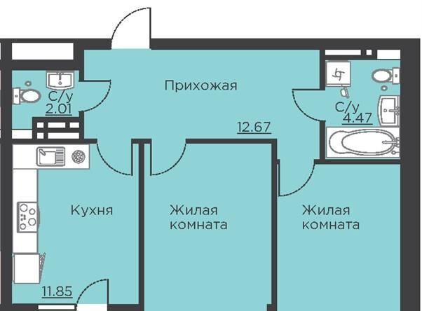 квартира г Воронеж р-н Центральный ул Ломоносова 116б фото 1