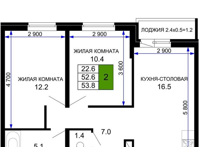 квартира р-н Прикубанский ЖК «Дыхание» фото