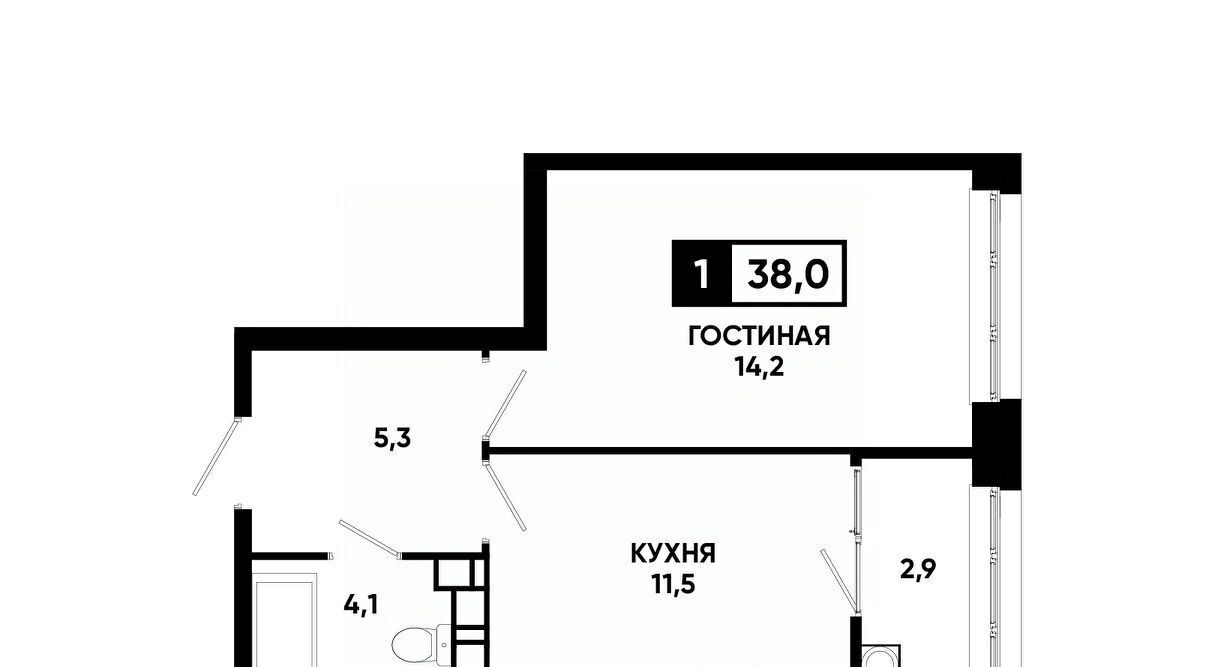 квартира г Ставрополь р-н Промышленный ул Андрея Голуба 12к/8 концептуальный район «Кварталы 17/77» фото 1