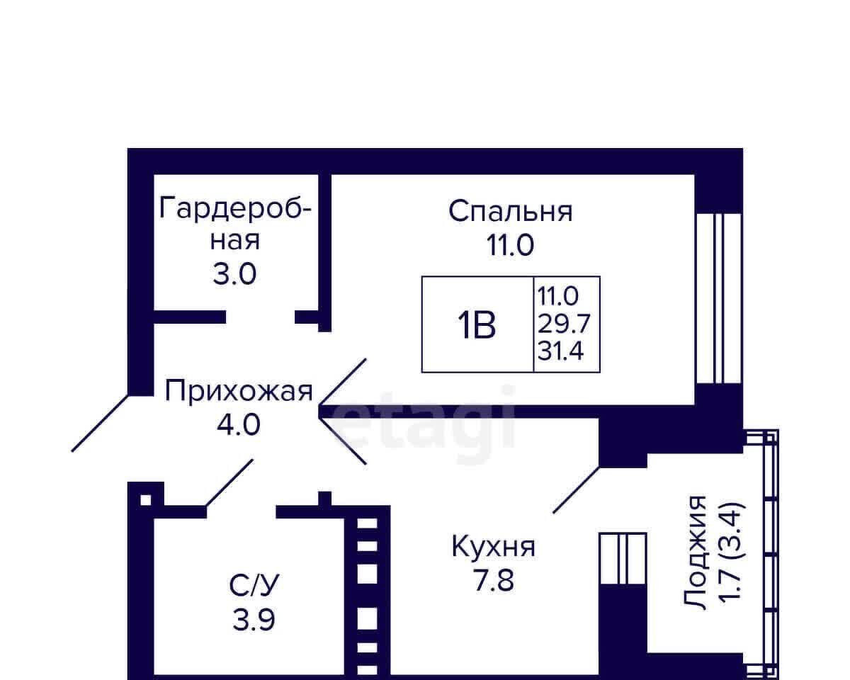 квартира г Новосибирск пер 18-й Бронный 1/2 фото 2