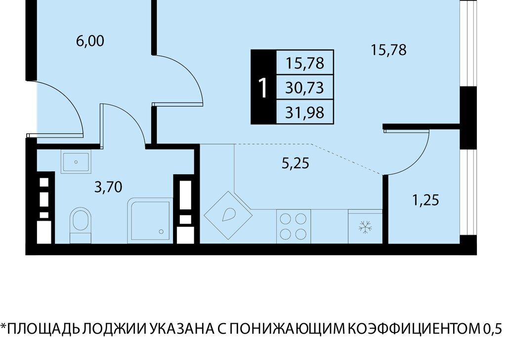 квартира г Алушта пгт Партенит ЖК «Партенит Парк» фото 1