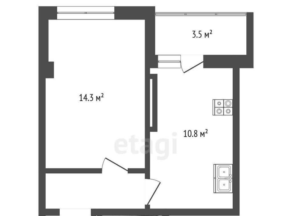 квартира г Симферополь р-н Центральный ул Трубаченко 21 фото 2