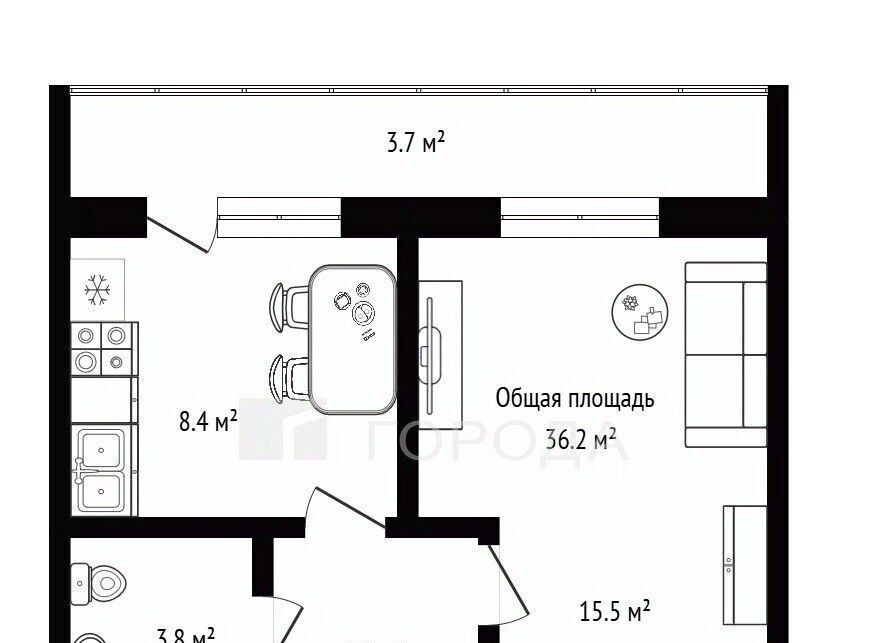 квартира г Новосибирск ул Ясный Берег 15 Площадь Ленина фото 2
