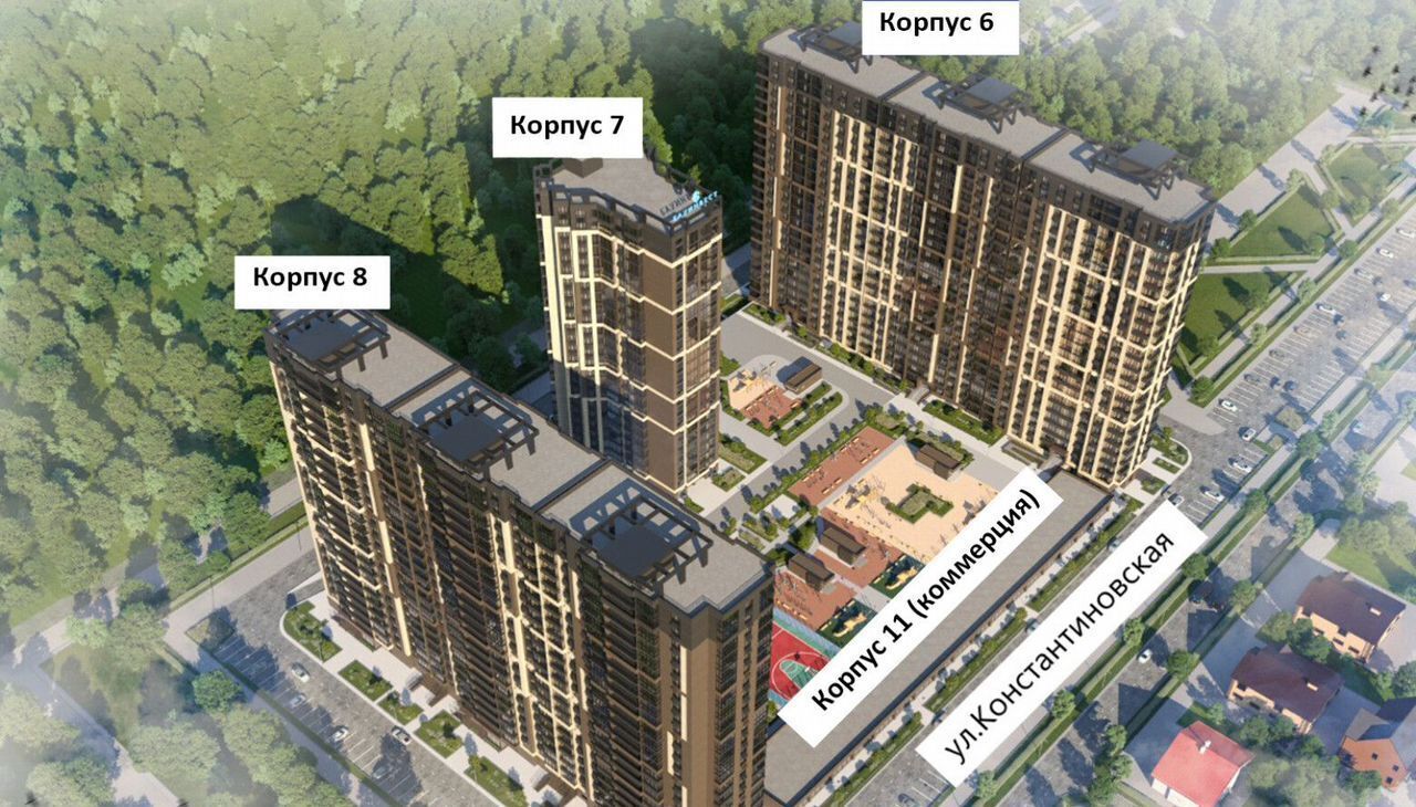 квартира г Краснодар р-н Прикубанский ул. Константиновская, д. 5, лит. 6 фото 11