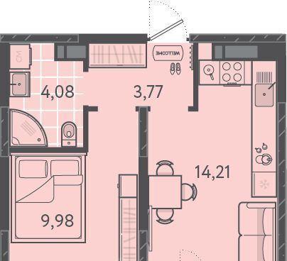 квартира г Краснодар р-н Прикубанский ул им. Александра Гикало 11/3 фото 1