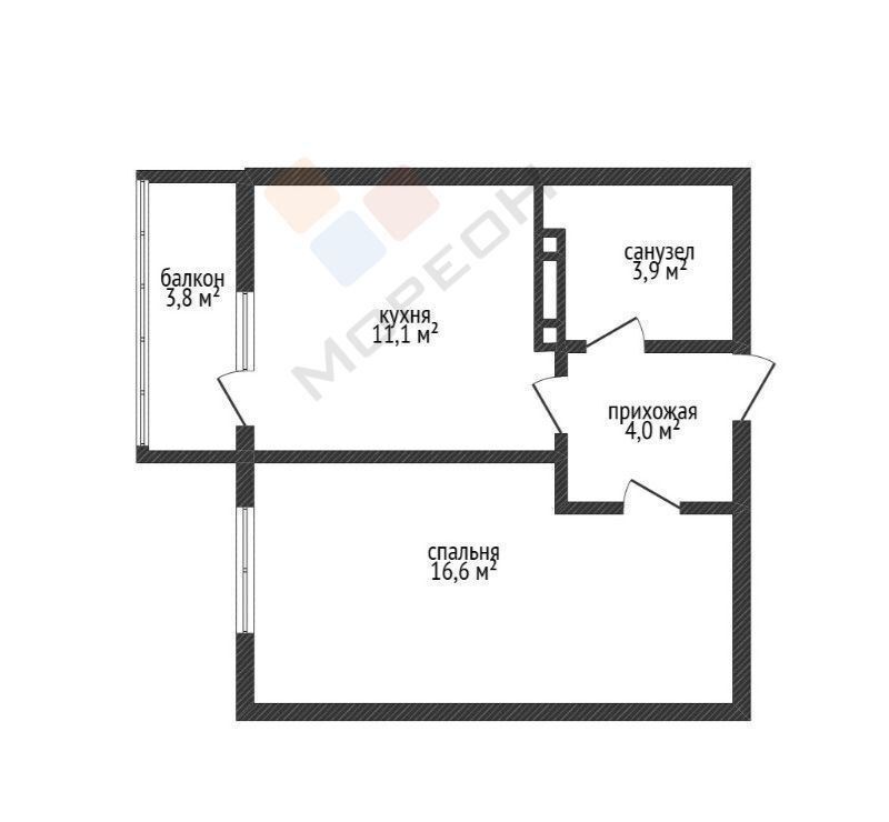 квартира г Краснодар р-н Прикубанский ул Круговая 4/1 фото 19