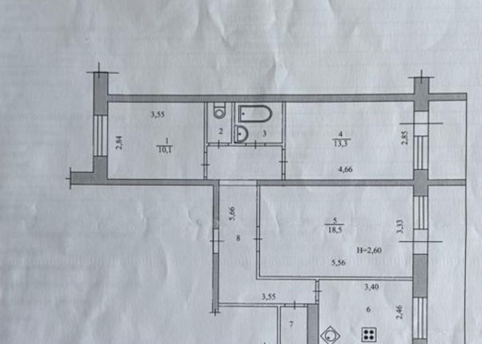 квартира г Волгоград р-н Центральный ул Двинская 13 фото 23