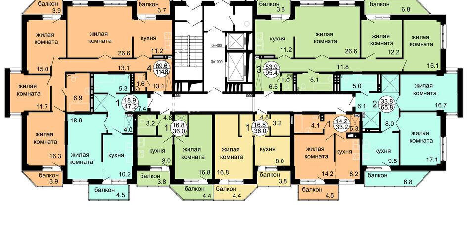 квартира г Красноярск р-н Советский ул Алексеева 50 фото 12