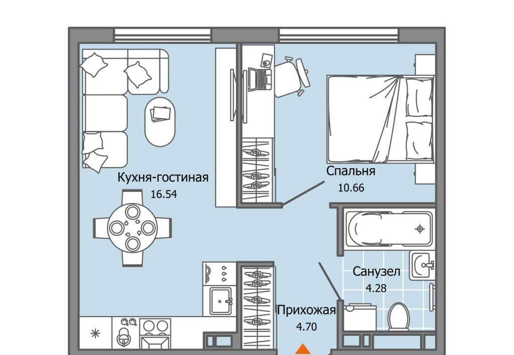квартира г Ульяновск р-н Засвияжский ЖК «Город новаторов» ул. Шигаева/Ефремова, стр. 2 фото 1
