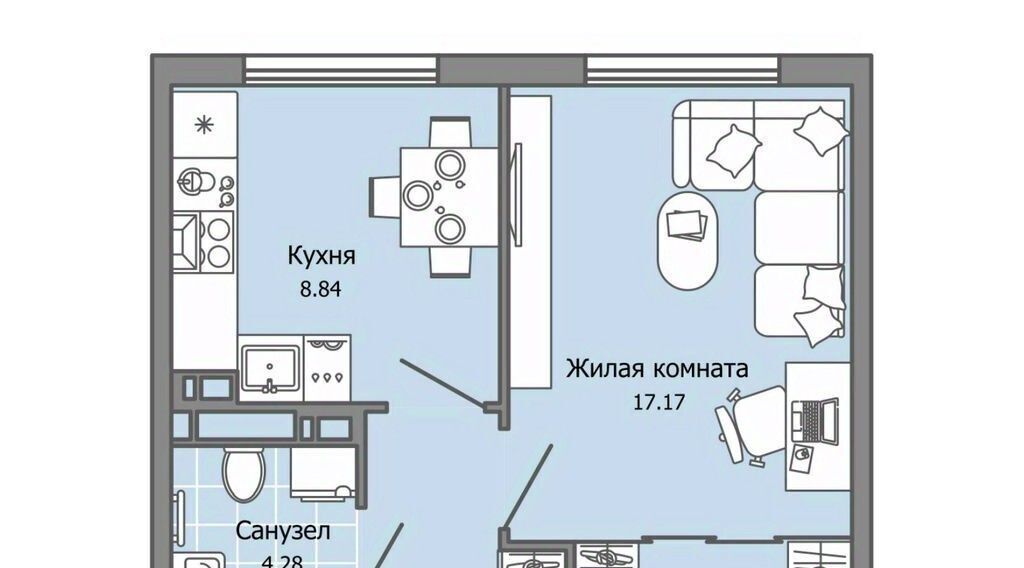 квартира г Ульяновск р-н Засвияжский ул Героя Российской Федерации Колпакова А.В. 7 фото 1