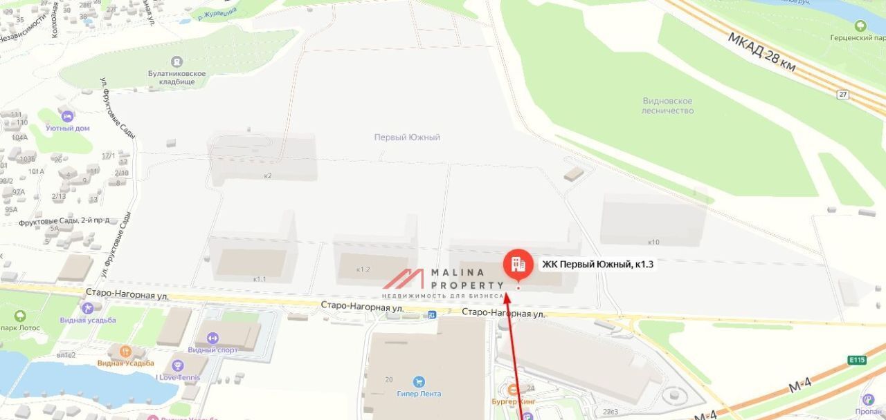 торговое помещение г Видное Первый Южный жилой комплекс, к 1. 3, Царицыно фото 5