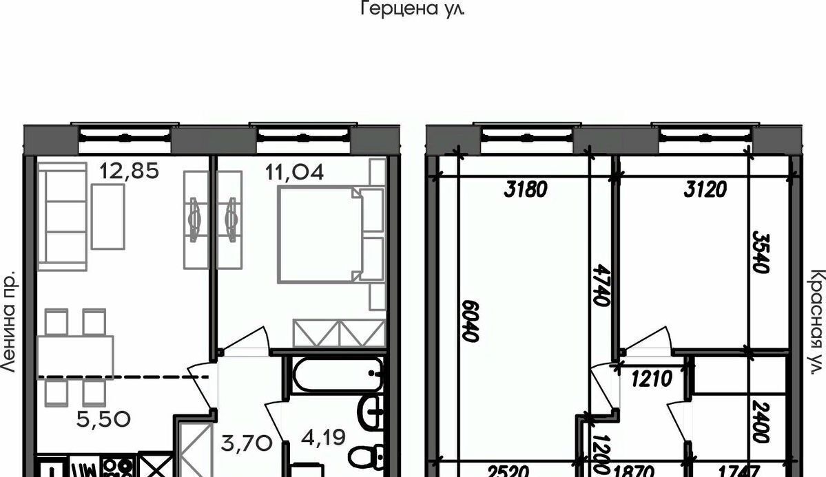 квартира г Петрозаводск ул Герцена 32 фото 1