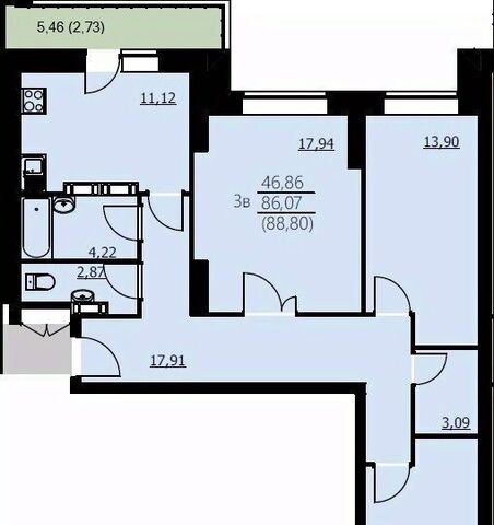 квартира р-н Заволжский ул Красноборская 38к/3 фото