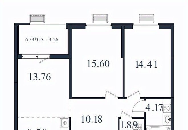 квартира г Краснодар п Березовый р-н Прикубанский ЖК «Молодежный-2» фото 1