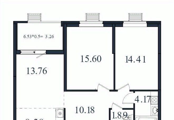 квартира г Краснодар п Березовый р-н Прикубанский ЖК «Молодежный-2» фото 1