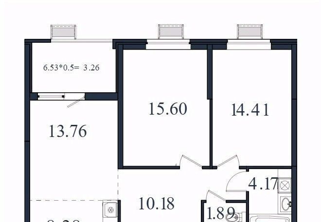 квартира г Краснодар п Березовый р-н Прикубанский ЖК «Молодежный-2» фото 1