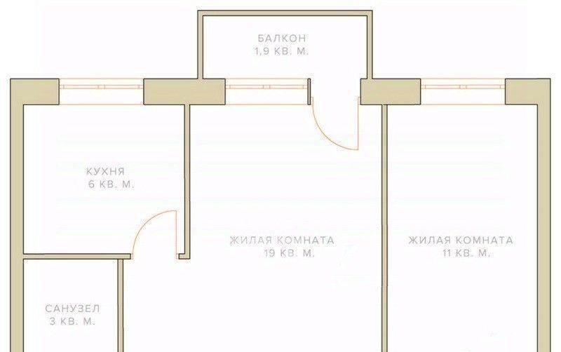 квартира г Липецк р-н Советский ул Валентины Терешковой 7/1 фото 2