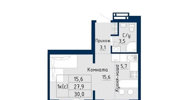 квартира г Барнаул р-н Индустриальный ул Солнечная Поляна 94к/2 фото 11