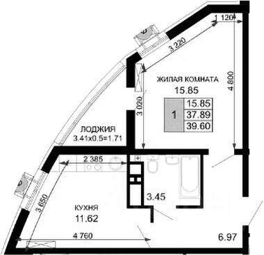 квартира г Краснодар р-н Центральный ул Воронежская 47/35 ЖК Фонтаны фото 1
