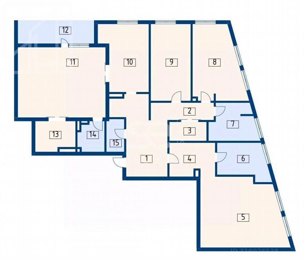 квартира г Москва метро Ленинский проспект ул Косыгина 2к/1 фото 38