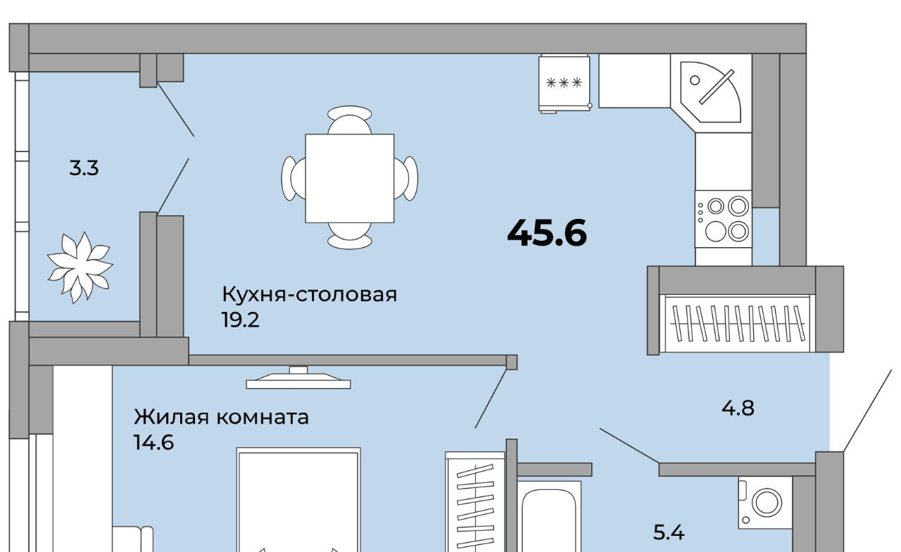 квартира г Екатеринбург Уралмаш пер Черниговский 20 м-н фото 1