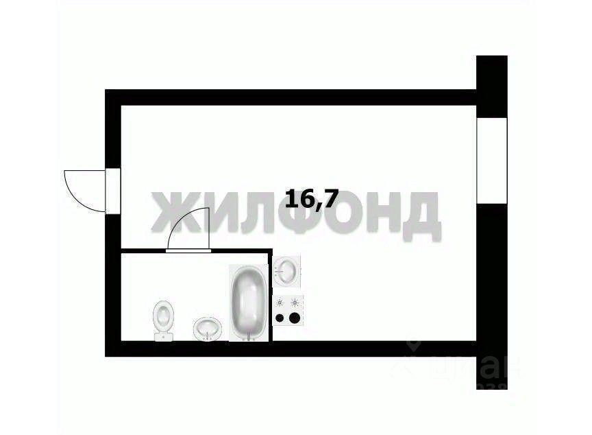 квартира г Новосибирск р-н Калининский Пашино ул Солидарности 13 фото 12