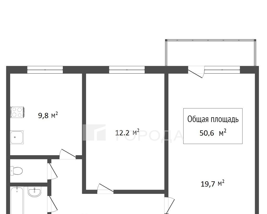 квартира г Томск Солнечный ул Клюева 18 фото 1
