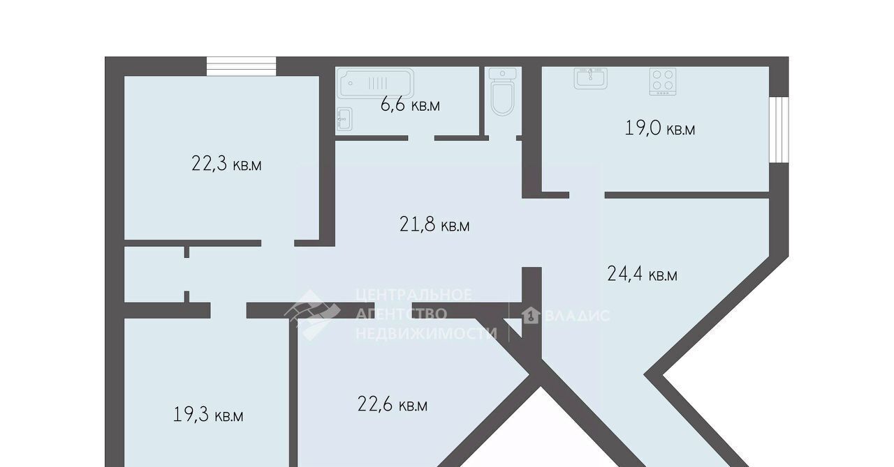 квартира г Рязань р-н Железнодорожный ул 3-и Бутырки 3к/2 фото 2