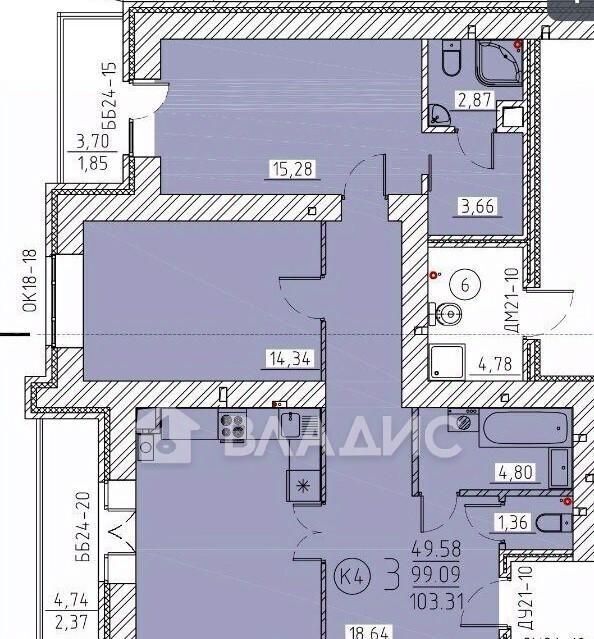 квартира г Кузнецк ул Рабочая 162а фото 2
