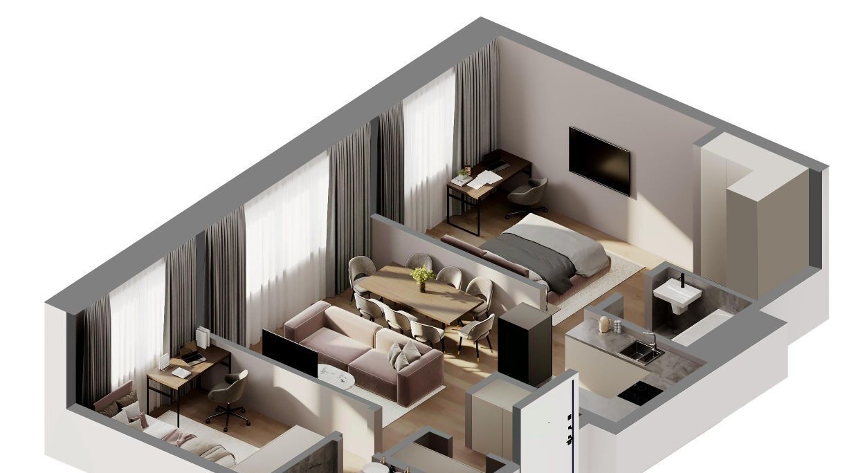 квартира г Красногорск Павшино ул Центральная 68а фото 3