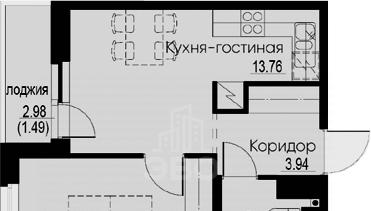 квартира р-н Всеволожский г Мурино ул Екатерининская 23 Западный м-н фото 4