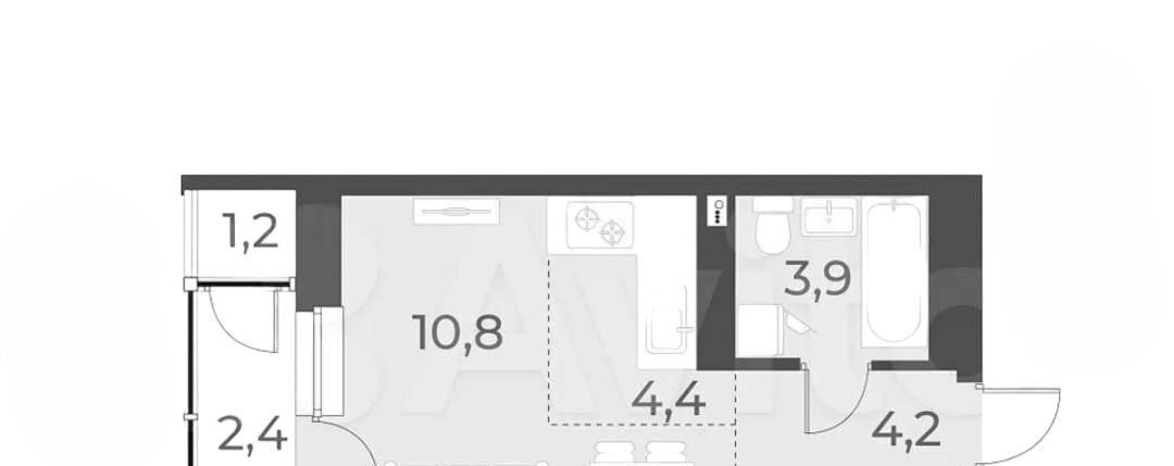 квартира г Новосибирск Заельцовская ул Аэропорт 49/1 фото 26