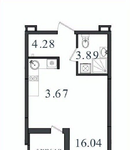 квартира г Краснодар п Березовый р-н Прикубанский ЖК «Молодежный-2» фото 1