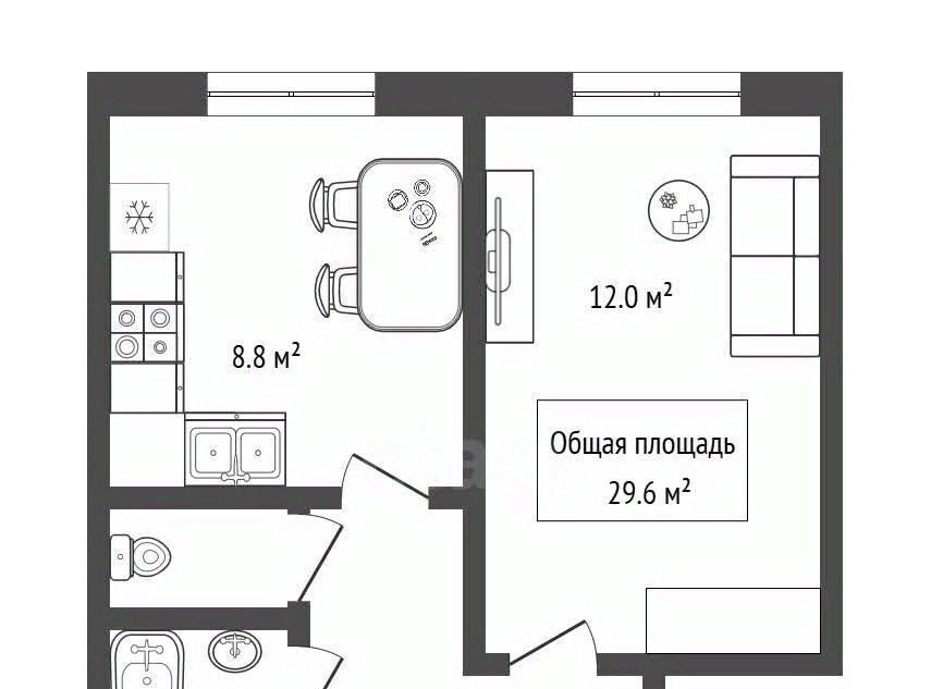 квартира г Новосибирск Берёзовая роща пр-кт Дзержинского 14/1 фото 2